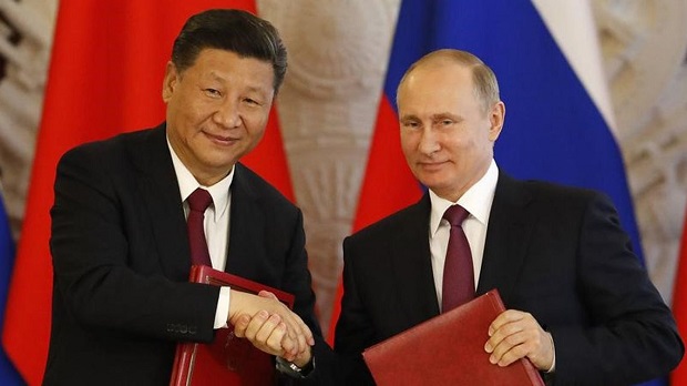 中国の習近平主席とロシアのプーチン大統領