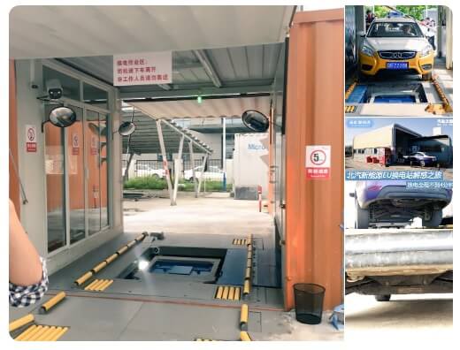 中国では日常的な風景になりつつあるタクシーの電気バッテリー交換