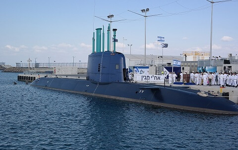 イスラエルがドイツから購入した「ドルフィン級潜水艦」のWikipediaページへのリンク画像です。
