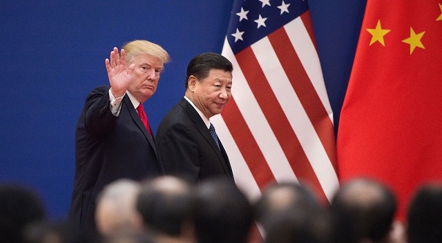 トランプ米大統領(左)と中国の習近平国家主席