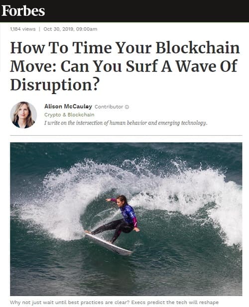 2019年10月30日のフォーブスへのリンク画像です。