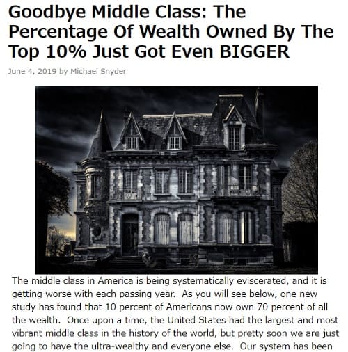 2019年6月4日のThe Economic Collapseへのリンク画像です。