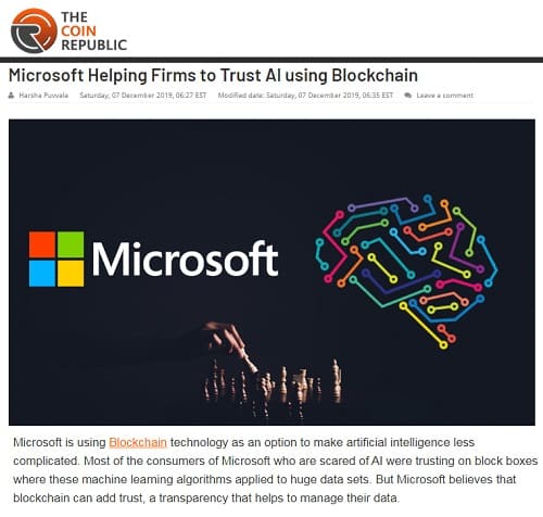 2019年11月7日のコイン・リパブリックへのリンク画像です。