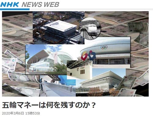 2020年3月6日 NHK NEWS WEBへのリンク画像です。