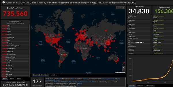 Johns Hopkinsへのリンク画像です。