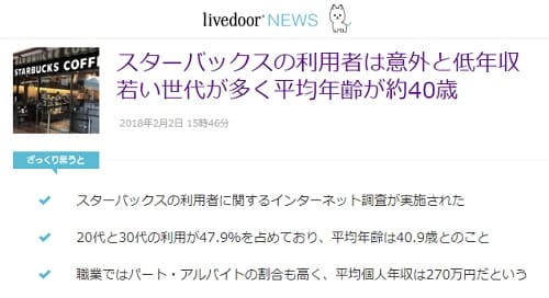 2018年2月2日 LivedoorNEWSへのリンク画像です。