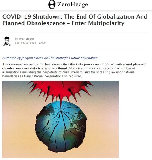 2020年4月12日 ZeroHedgeへのリンク画像です。