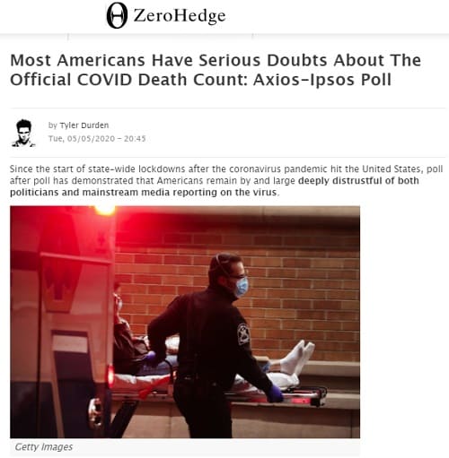 2020年5月5日 Zero Hedgeへのリンク画像です。