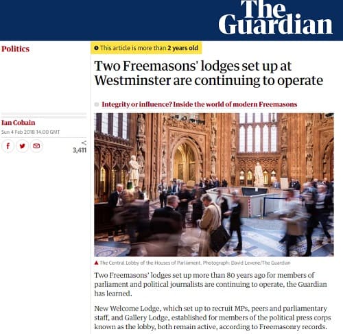 2018年2月4日 The Guardianへのリンク画像です。