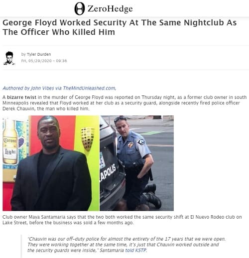 2020年5月29日 Zero Hedgeへのリンク画像です。