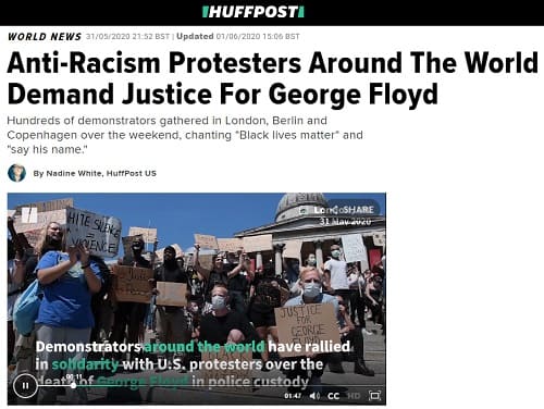 2020年5月31日 HUFFPOSTへのリンク画像です。