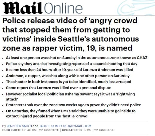 2020年6月12日 Mail Onlineへのリンク画像です。