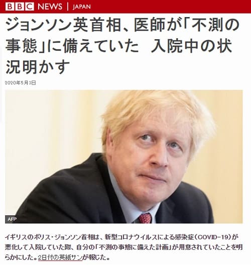 2020年5月3日 BBCのリンク画像です。