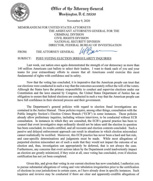 2020年11月9日 Just The News.のリンク画像です。