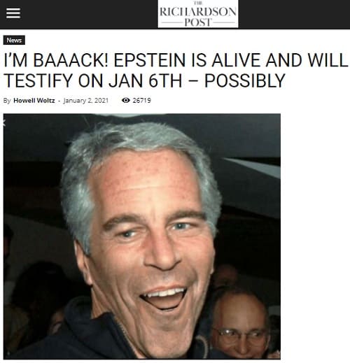 2021年1月2日 THE RICHARDSON POSTのリンク画像です。