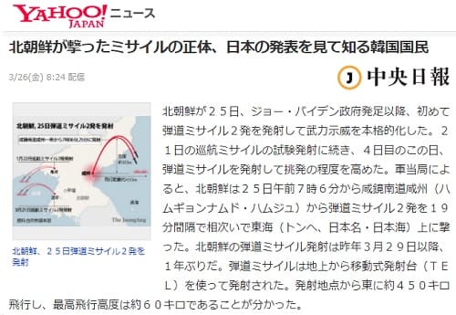 2021年3月26日 Yahooニュースへのリンク画像です。