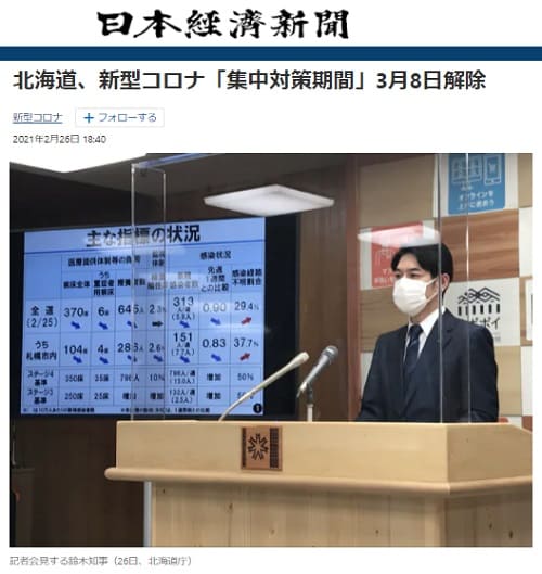 2021年2月26日 日本経済新聞へのリンク画像です。