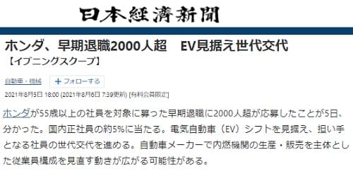 2021年8月5日 日本経済新聞へのリンク画像です。