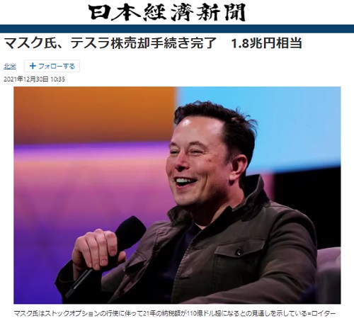 2021年12月30日 日本経済新聞へのリンク画像です。