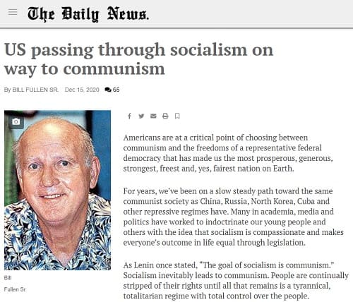 2020年12月15日 The Daily Newsへのリンク画像です。