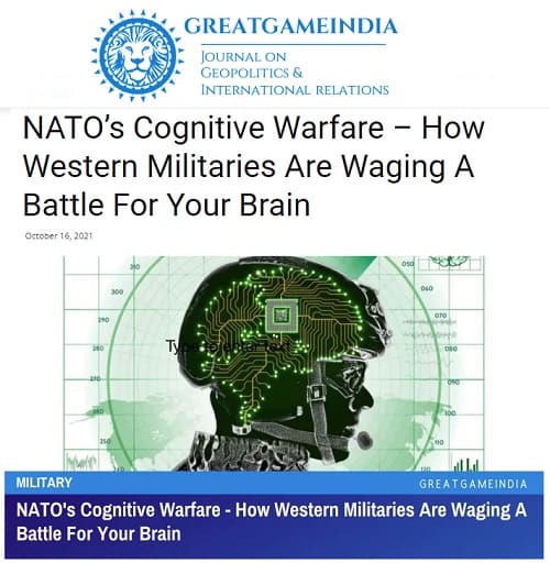 2021年10月16日 GreatGameIndiaへのリンク画像です。
