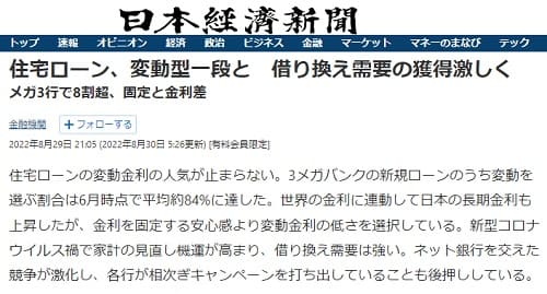 2022年8月29日 日本経済新聞へのリンク画像です。