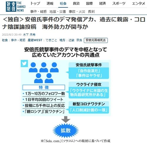 2022年8月3日 産経新聞へのリンク画像です。