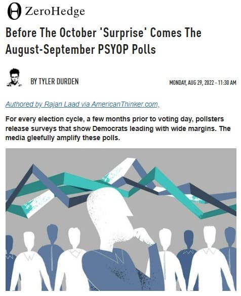 2022年8月29日 ZeroHedgeへのリンク画像です。