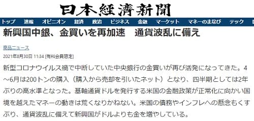 2021年8月30日 日本経済新聞へのリンク画像です。