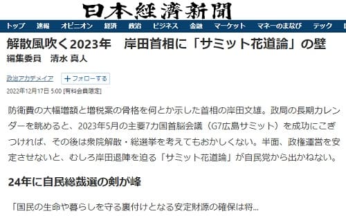 2022年12月17日 日本経済新聞へのリンク画像です。