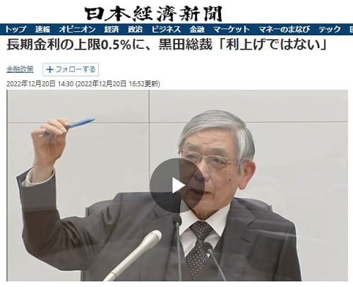 2022年12月20日 日本経済新聞へのリンク画像です。