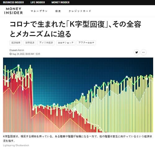 2022年8月24日 MONEY INSIDERへのリンク画像です。