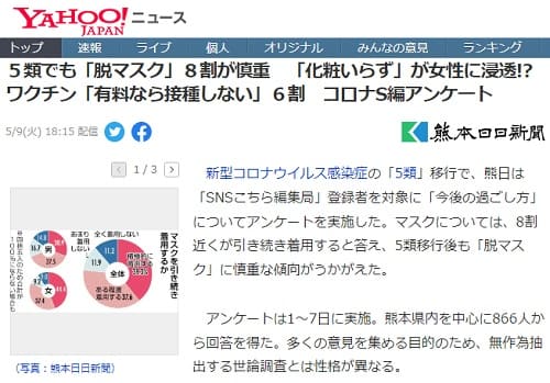 2023年5月9日 Yahooニュースへのリンク画像です。