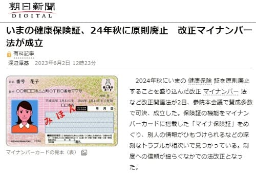 2023年6月2日 朝日新聞*へのリンク画像です。