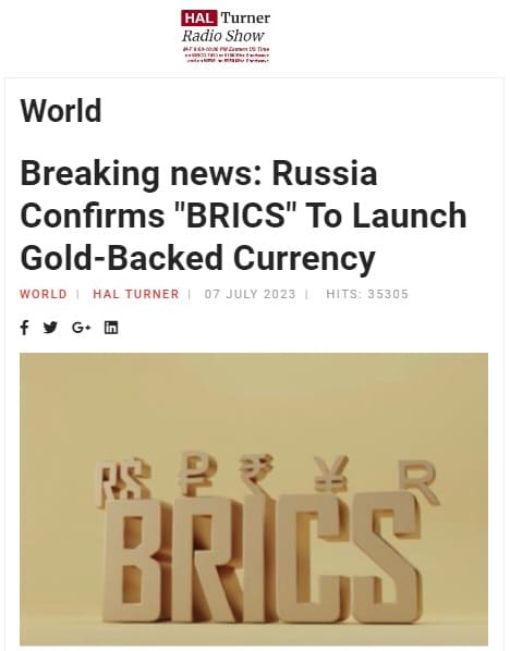 2023年7月7日 HAL Turner Radio Showへのリンク画像です。