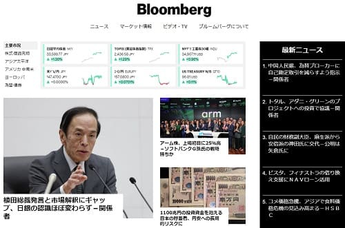 Bloombergへのリンク画像です。