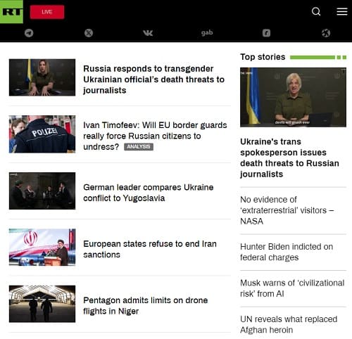 Russia Todayへのリンク画像です。