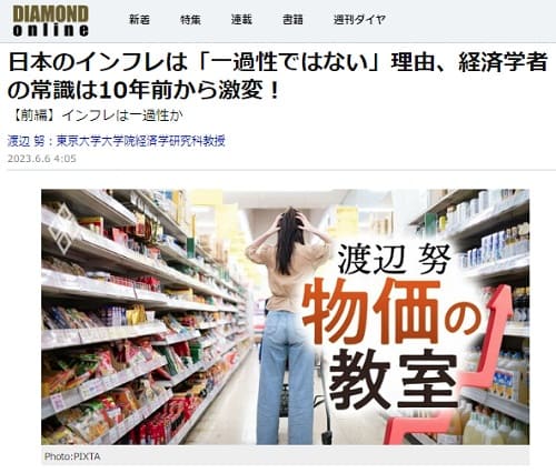 2023年6月6日 DIAMOND onlineへのリンク画像です。