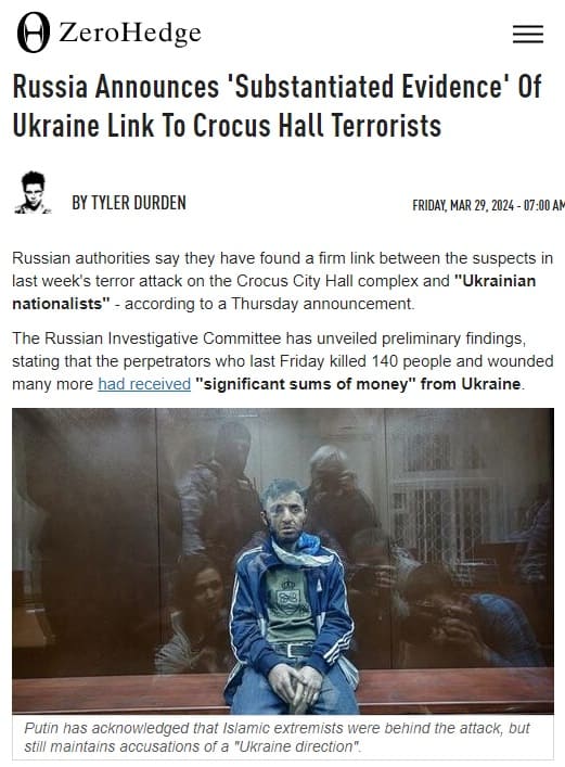 2024年3月29日 Zero Hedgeへのリンク画像です。