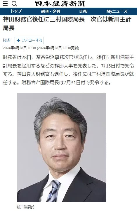 2024年6月28日 日本経済新聞へのリンク画像です。