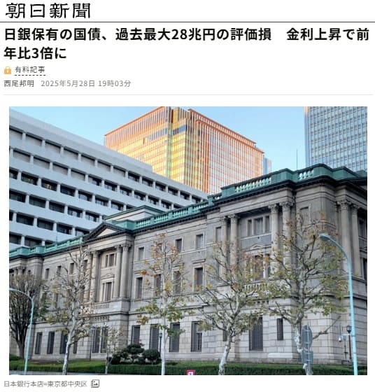 2025年5月28日 朝日新聞へのリンク画像です。