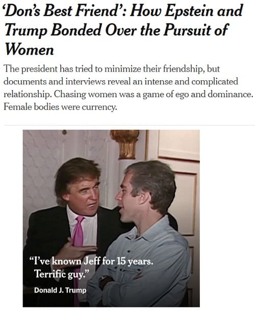 2025年12月18日 The New York Timesへのリンク画像です。