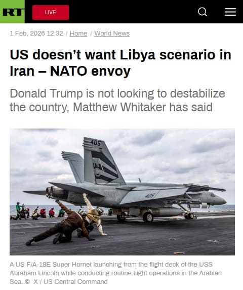 2026年2月1日 RT Rosia Todayへのリンク画像です。