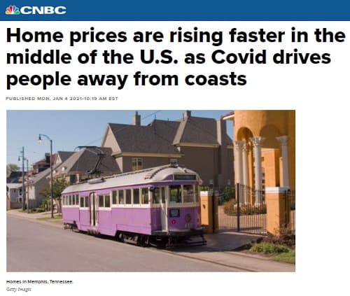 2021年1月4日 CNBCのリンク画像です。