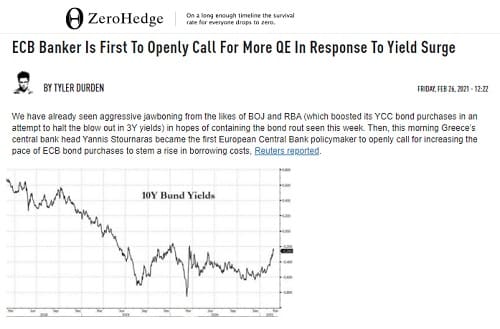 2021年2月26日 ZeroHedgeへのリンク画像です。
