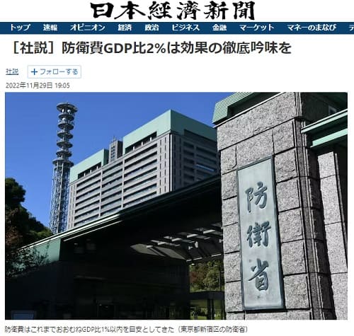 2022年11月29日 日本経済新聞へのリンク画像です。