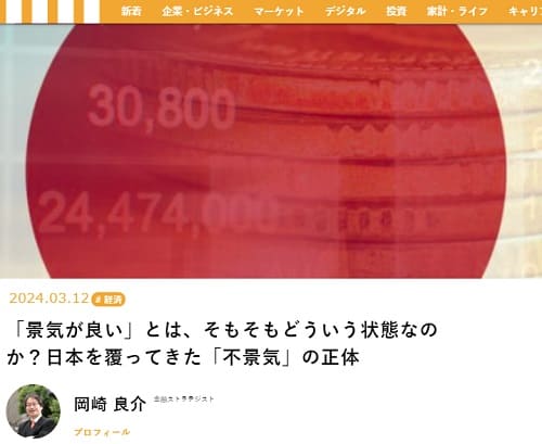 2024年3月12日 現代マネーへのリンク画像です。