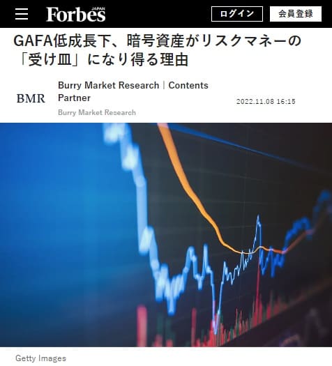 2022年11月8日 Forbes JAPANへのリンク画像です。